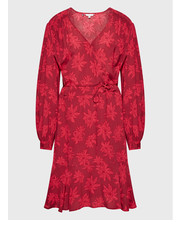Sukienka Sukienka codzienna Crepe WW0WW35365 Czerwony Regular Fit - modivo.pl Tommy Hilfiger Curve