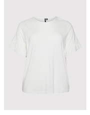 Bluzka Bluzka Ana 10263880 Biały Regular Fit - modivo.pl Vero Moda Curve