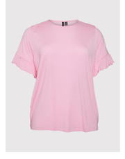 Bluzka Bluzka Ana 10263880 Różowy Regular Fit - modivo.pl Vero Moda Curve