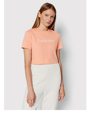 Bluzka T-Shirt 00GWS2K187 Pomarańczowy Regular Fit - modivo.pl Calvin Klein Performance