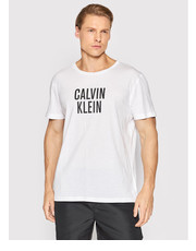 T-shirt - koszulka męska T-Shirt KM0KM00750 Biały Relaxed Fit - modivo.pl Calvin Klein Swimwear