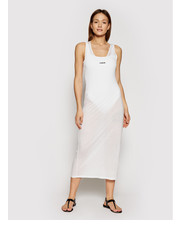 Strój kąpielowy Sukienka plażowa KW0KW01355 Biały Regular Fit - modivo.pl Calvin Klein Swimwear