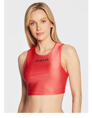 Top damski Top Intense Power KW0KW01905 Różowy Slim Fit - modivo.pl Calvin Klein Swimwear