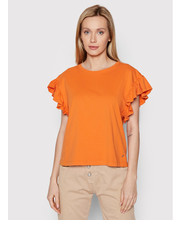 Bluzka Bluzka T0GJOP9C09 Pomarańczowy Regular Fit - modivo.pl Please