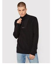 Sweter męski Sweter J30J318611 Czarny Regular Fit - modivo.pl Calvin Klein Jeans
