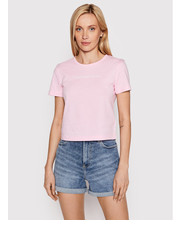 Bluzka T-Shirt J20J219003 Różowy Regular Fit - modivo.pl Calvin Klein Jeans