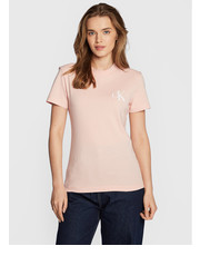 Bluzka T-Shirt J20J220478 Różowy Regular Fit - modivo.pl Calvin Klein Jeans