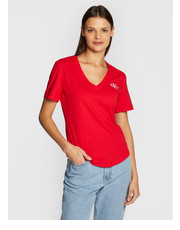 Bluzka T-Shirt J20J219138 Czerwony Regular Fit - modivo.pl Calvin Klein Jeans