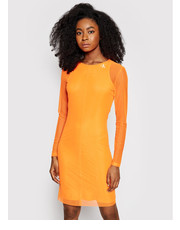Sukienka Sukienka letnia J20J215666 Pomarańczowy Slim Fit - modivo.pl Calvin Klein Jeans