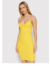 Sukienka Sukienka letnia J20J218402 Żółty Slim Fit - modivo.pl Calvin Klein Jeans