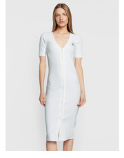 Sukienka Sukienka codzienna J20J219068 Biały Slim Fit - modivo.pl Calvin Klein Jeans