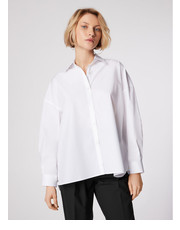 Koszula Simple Koszula KOD021 Biały Oversize - modivo.pl SIMPLE