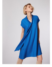 Sukienka Simple Sukienka koktajlowa SUD509-03 Niebieski Relaxed Fit - modivo.pl SIMPLE