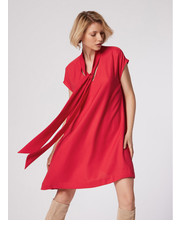 Sukienka Simple Sukienka koktajlowa SUD509-02 Czerwony Loose Fit - modivo.pl SIMPLE