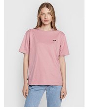Bluzka T-Shirt Small VN0A5I8X Różowy Regular Fit - modivo.pl Vans