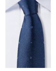krawat Ciemnoniebieski krawat w kropeczki 1230 - yoos.pl