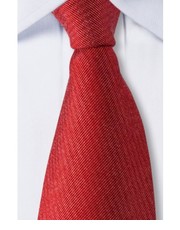 krawat Czerwony jedwabny krawat o skośnym splocie 1250 - yoos.pl