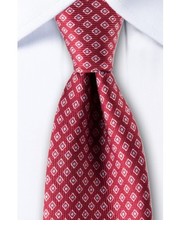 krawat Bordowy krawat w małe romby 1248 - yoos.pl