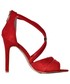 Buty damskie Laza Czerwone sandały damskie na szpilce