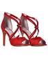 Buty damskie Laza Czerwone sandały damskie na szpilce