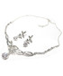 Komplet biżuterii Colibra Komplet naszyjnik kolczyki srebro kryształki motyl