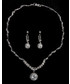 Komplet biżuterii Colibra Komplet naszyjnik kolczyki srebro kryształki