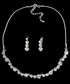 Komplet biżuterii Colibra Komplet naszyjnik kolczyki srebro kryształki koła