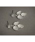 Kolczyki Colibra Kolczyki wiszące, kryształki, srebrne, liście