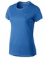 Bluzka Nike Koszulka  Miler Short Slee niebieskie 686911-435