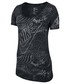 Bluzka Nike Koszulka  Tee-bf Burnout Glitch czarne 803993-010