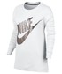 Bluzka Nike Bluzka  Sportswear Top białe 805247-100