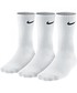 Skarpety męskie Nike Skarpety   3ppk Lightweight Crew (smlx) białe SX4704-101
