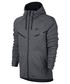Bluza męska Nike Bluza  Sportswear Tech Fleece Windrunner Hoodie szare 805144-091