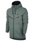 Bluza męska Nike Bluza  Sportswear Tech Fleece Windrunner Hoodie zielone 805144-386