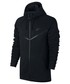 Bluza męska Nike Bluza  Sportswear Tech Fleece Windrunner Hoodie czarne 805144-010