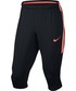 Krótkie spodenki męskie Nike Spodnie  Dry Sqd Pant 3/4 czarne 833043-011