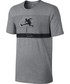 T-shirt - koszulka męska Nike Koszulka Tee Air Hybrid Photo szare 834630-091