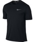 T-shirt - koszulka męska Nike Koszulka  Dry Miler Running Top czarne 833591-010