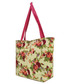 Shopper bag EVANGARDA Płócienna torba na zakupy z czerwoną kokardą WHITE & RED
