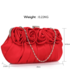 Torebka EVANGARDA Czerwona torebka wizytowa z ozdobnymi różami
