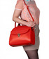 Torebka EVANGARDA Czerwona torebka damska z wzorem na przodzie