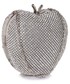 Torebka EVANGARDA Zjawiskowa torebka wizytowa w kształcie jabłka srebrna
