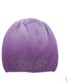 Czapka EVANGARDA Cieniowana czapka damska z dżetami liliowo-fioletowa