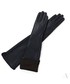 Rękawiczki EVANGARDA Efektowne długie rękawiczki damskie czarne