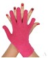Rękawiczki EVANGARDA Pomarańczowe elastyczne rękawiczki damskie jednobarwne