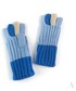 Rękawiczki EVANGARDA Kolorowe uniwersalne rękawiczki 2 w 1 długie i krótkie niebieskie