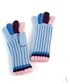 Rękawiczki EVANGARDA Uuniwersalne rękawiczki 2 w 1 długie i krótkie z kolorowymi palcami