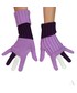 Rękawiczki EVANGARDA Fioletowo-liliowe uniwersalne rękawiczki 2 w 1 długie i krótkie