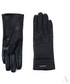Rękawiczki EVANGARDA Skórzane czarne rękawiczki damskie z pazurem