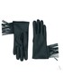 Rękawiczki EVANGARDA Czarne rękawiczki damskie w stylu BOHO z frędzlami